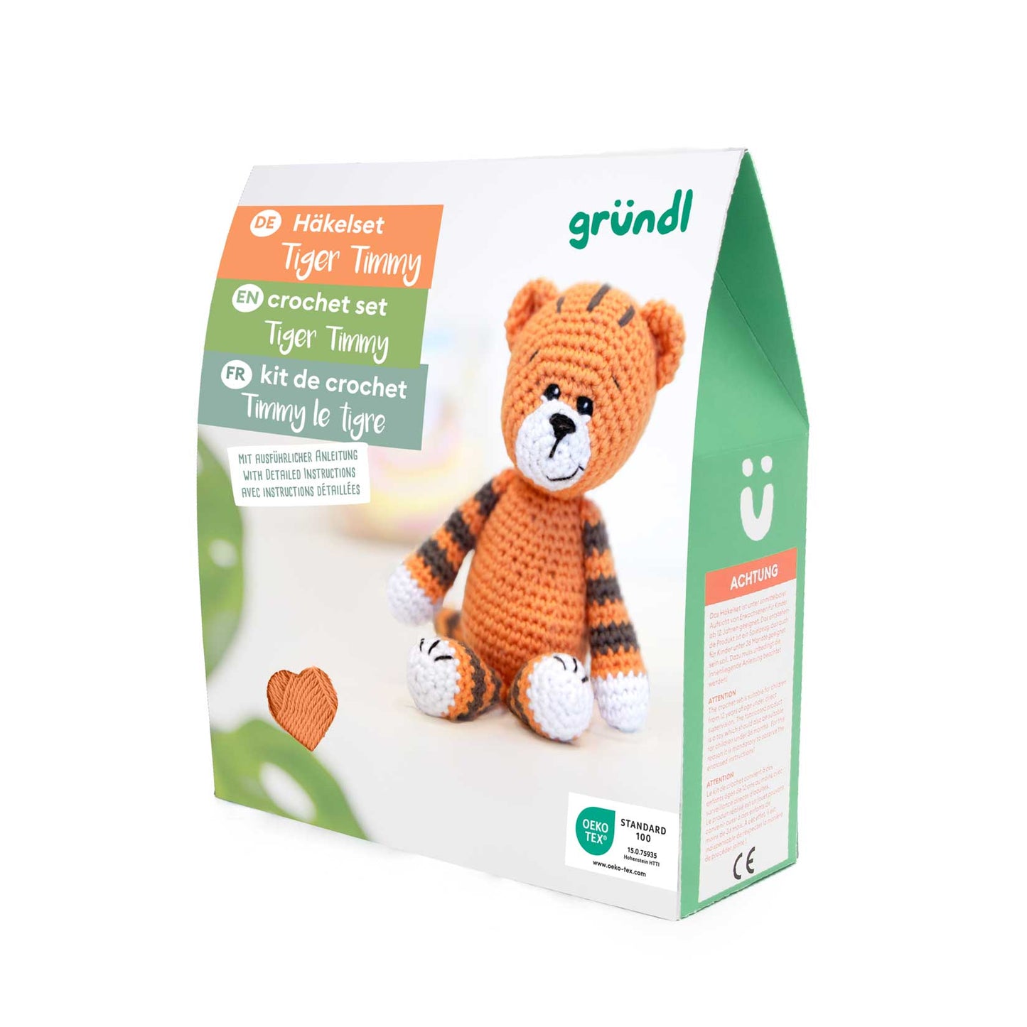 Gründl Häkeltiere, Häkelset in BOX - Tiger