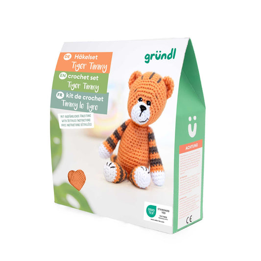 Gründl Häkeltiere, Häkelset in BOX - Tiger