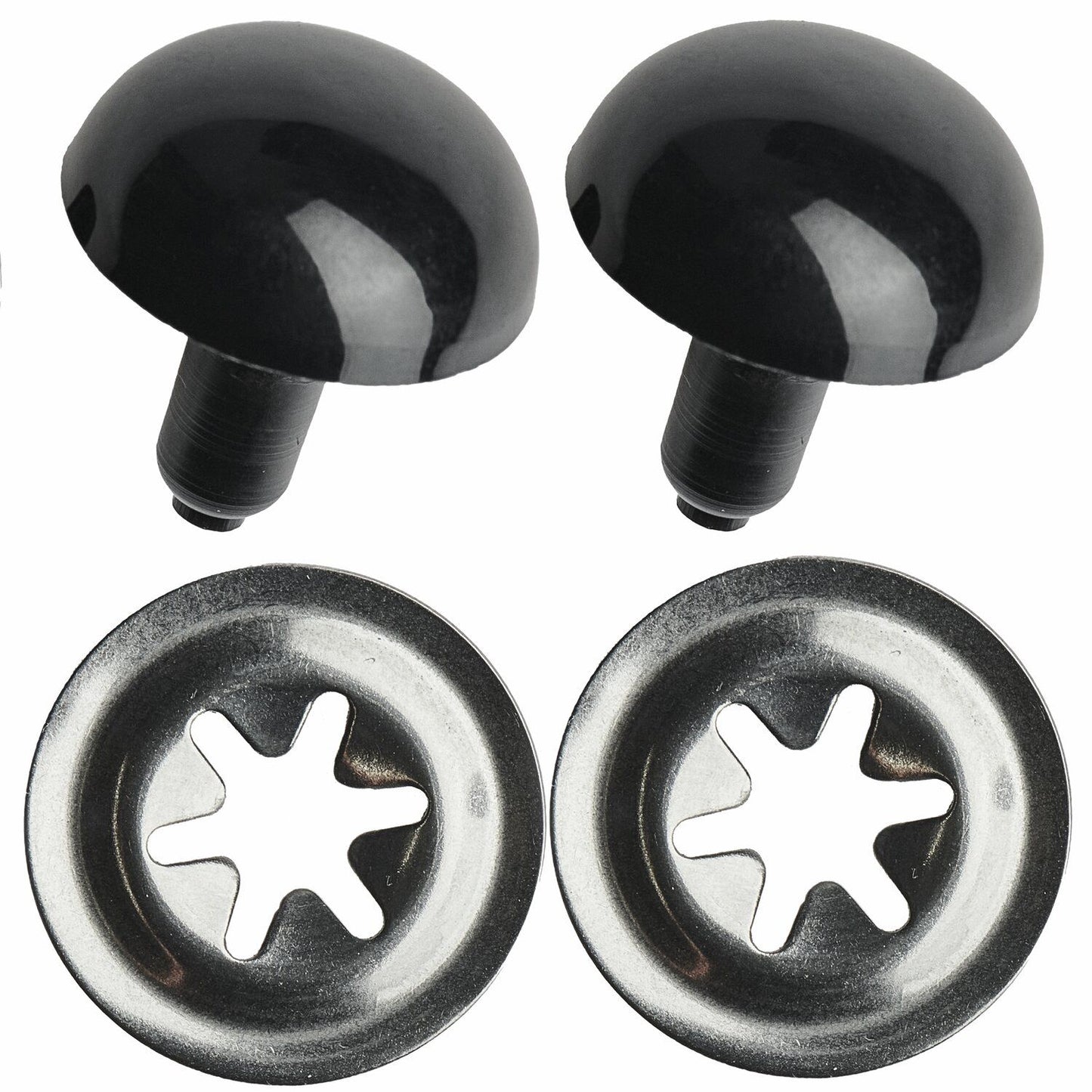 Sicherheitsaugen Schwarz 2 Stück