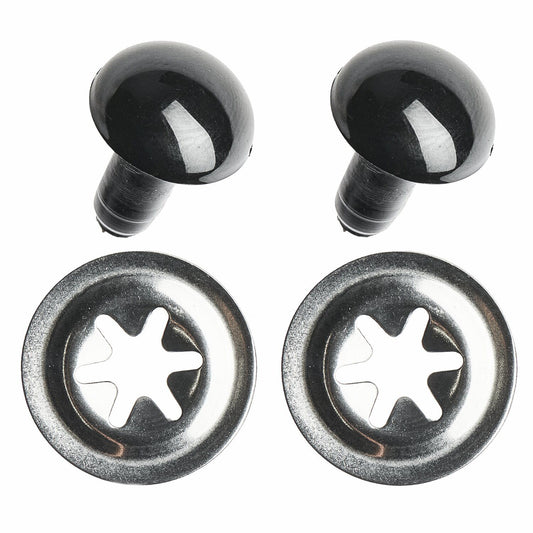 Sicherheitsaugen Schwarz 2 Stück