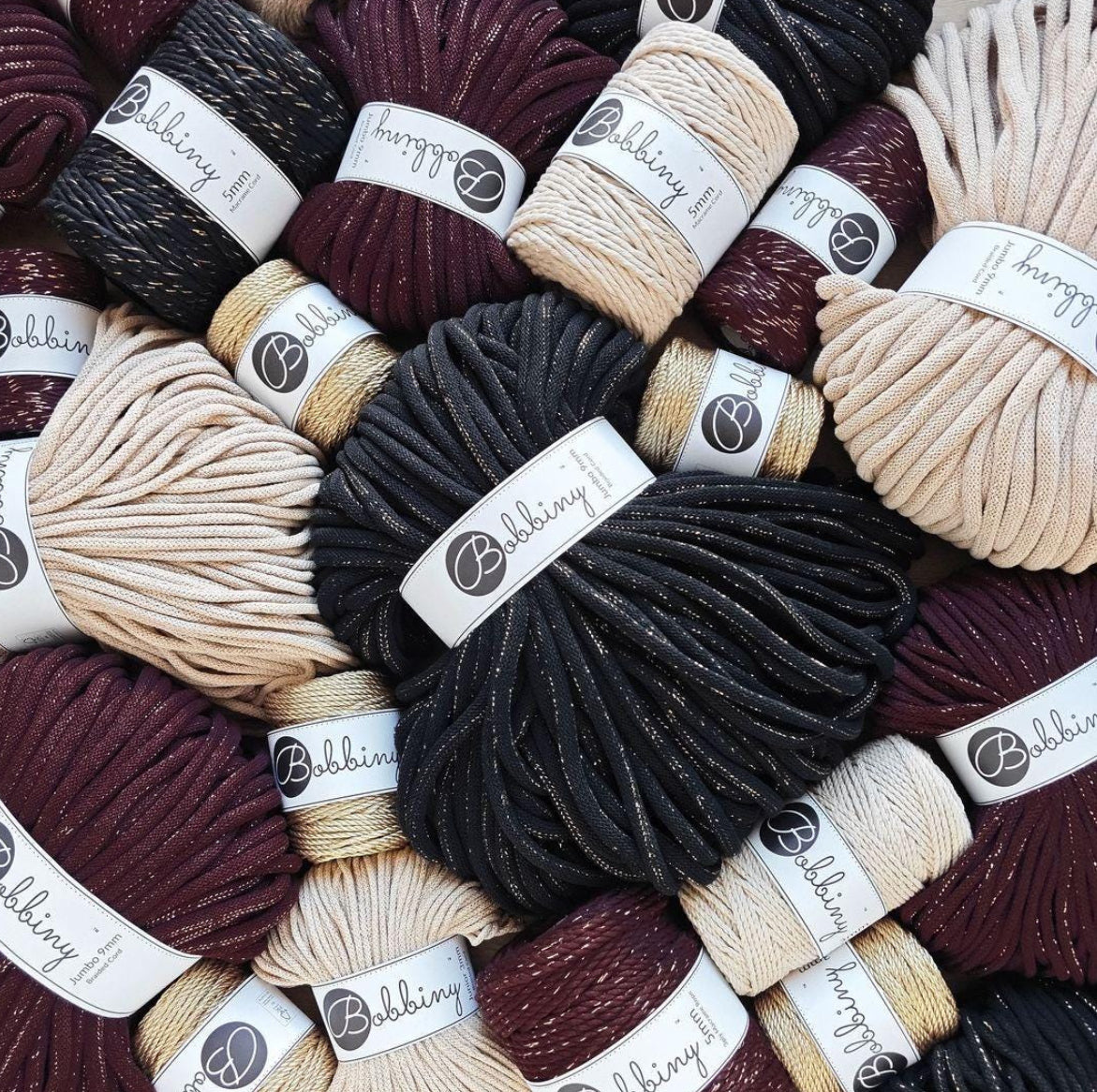 Bobbiny PREMIUM 5mm 100 Meter NEUE Farben