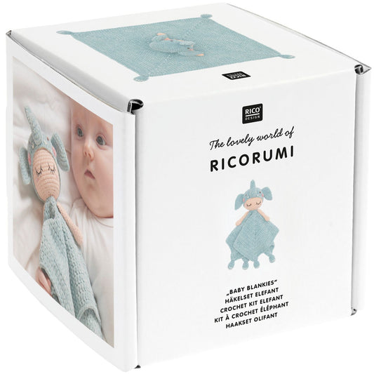Ricorumi Häkelset Baby Blankies Elefant